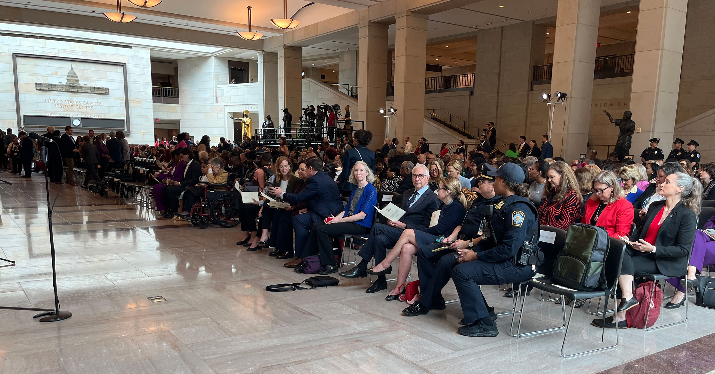 photo showing the Audience at the Hidden Figures Congressional Gold Medal Ceremony