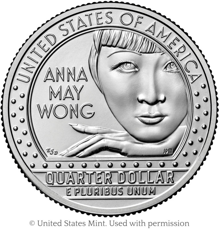 Anna May Wong quarter is 5th in series Emily S. Damstra